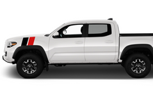 Load image into Gallery viewer, Fender Racing Dual retro vintage stripes (Black, Red) Compatible with Toyota Tacoma