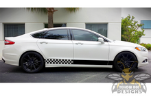 Load image into Gallery viewer, Finishing Flag stripes vinyl graphics for ford fusion decals