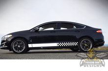 Load image into Gallery viewer, Finishing Flag stripes vinyl graphics for ford fusion decals