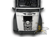 Load image into Gallery viewer, Fire Skull Graphics Stickers JL Wrangler Hood decals 2018-Present