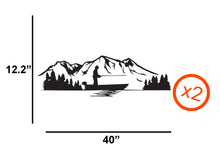 Load image into Gallery viewer, Fisher On The Lake Graphics Decals For RV, Trailer, Camper, Motor Home