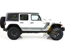 Load image into Gallery viewer, Retro Stripes Graphics Vinyl Decals Compatible with Jeep JL Wrangler