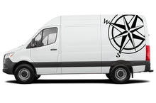 Load image into Gallery viewer, Half Compass Graphics Vinyl Decals Compatible with Mercedes Sprinter