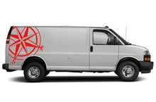 Load image into Gallery viewer, Half Compass Graphics Decals Compatible with Chevrolet Express