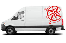 Load image into Gallery viewer, Half Compass Graphics Vinyl Decals Compatible with Mercedes Sprinter