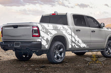 Load image into Gallery viewer, Half Side Shred Graphics Kit Vinyl Decal Compatible with Dodge Ram Crew Cab 1500