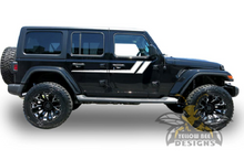 Load image into Gallery viewer, Hochey Stripes Graphics Kit Vinyl Decal Compatible with Jeep JL Wrangler 4 Door 2018-Present