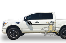 Load image into Gallery viewer, Hockey Door Side Stripes Graphics vinyl for Nissan Titan decals