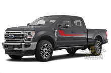 Load image into Gallery viewer, Decals For Ford F250 Hockey Side Door Stripes Vinyl