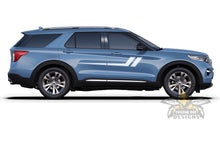 Load image into Gallery viewer, Hockey Side Stripes Vinyl Graphics For Ford Explorer