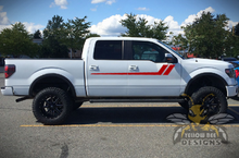 Load image into Gallery viewer, Hockey Side Stripes Graphics Ford F150 Decals Super Crew Cab