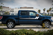 Load image into Gallery viewer, Hockey Side Stripes Graphics Ford F150 Decals Super Crew Cab