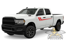 Load image into Gallery viewer, Hockey Stripes Graphics Kit Vinyl Decals Compatible with Dodge Ram 2500 Crew Cab