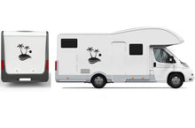 Load image into Gallery viewer, Island Palm Trees Graphics Decals For RV, Trailer, Camper Motor Home
