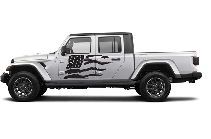 USA Flag Graphics Decals Jeep Gladiator Rubicon Vinyl 2020