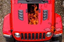 Load image into Gallery viewer, Hood decals Flames Graphics compatible with JT Gladiator 2020