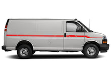 Load image into Gallery viewer, Line Stripes Graphics Vinyl Decals Compatible with Chevrolet Express