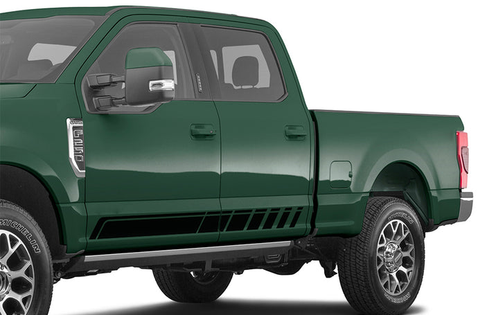 Lower Rocker Panel Stripes Graphics Vinyl Decals For Ford F250