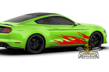 Load image into Gallery viewer, Lower Fire Decals Graphics Vinyl Decals For Ford Mustang