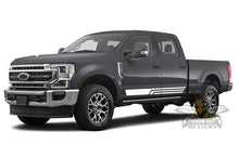 Load image into Gallery viewer, Lower Rocker Triple Stripes Graphics Vinyl Decals For Ford F250