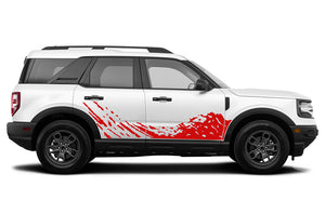 Lower Splash Side Graphics Vinyl Decals Compatible with Ford Bronco Sport