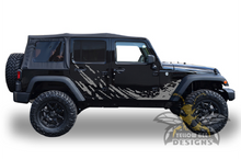 Load image into Gallery viewer, Lower Splash Side Graphics Kit Vinyl Decal Compatible with Jeep JL Wrangler 4 Door 2018-Present