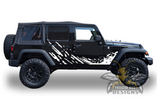 Load image into Gallery viewer, Lower Splash Side Graphics Kit Vinyl Decal Compatible with Jeep JL Wrangler 4 Door 2018-Present