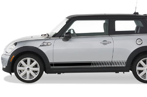 Mini Cooper Lower Side Stripes Graphics Vinyl Decal Compatible with Mini Cooper