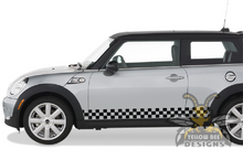 Load image into Gallery viewer, Mini Cooper Checkered Stripes Graphics Vinyl Decal Compatible with Mini Cooper