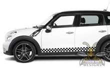 Load image into Gallery viewer, Mini Cooper Countryman Checkered Stripes Graphics Vinyl Decal Compatible with Mini Cooper Countryman