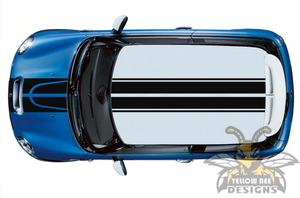 Front To Back Graphics for mini cooper Countryman stripes, mini decals