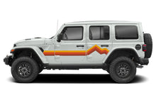 Load image into Gallery viewer, Retro Yellow Orange Red Stripes Decals Graphics For Jeep JL Wrangler