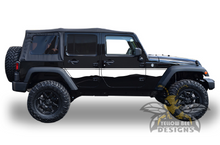 Load image into Gallery viewer, Mountain Line Side Graphics Kit Vinyl Decal Compatible with Jeep JL Wrangler 4 Door 2018-Present