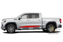 Load image into Gallery viewer, Mountains Side Stripes Graphics Vinyl Decals Compatible with GMC Sierra Crew Cab