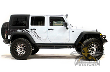 Load image into Gallery viewer, Mud Splash Side Graphics Kit Vinyl Decal Compatible with Jeep JL Wrangler 4 Door 2018-Present