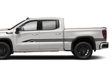 Load image into Gallery viewer, Old School Side Stripes Graphics Vinyl Decals Compatible with GMC Sierra Crew Cab