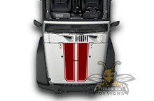 Load image into Gallery viewer, Plain Stripes Graphics Stickers JL 2018 Wrangler Hood decals