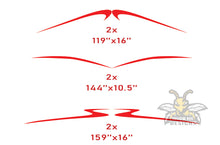 Load image into Gallery viewer, Class A MotorHome Decals, rv Graphics Vinyl Kits Red-Black