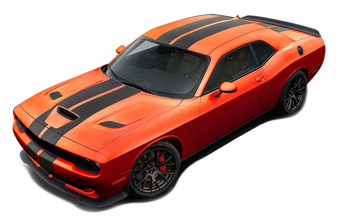 Rally Stripes Graphics Vinyl Decal Compatible with Dodge Challenger, 2016, 2017, 2018, 2019, 2020