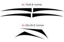 Load image into Gallery viewer, Replacement RV, Trailer Hauler, Camper, Motorhome, Decals, Graphics Black-Red-Gray