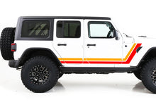 Load image into Gallery viewer, Jeep JL Wrangler Decal Retro Stripes Graphics Vinyl