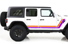 Load image into Gallery viewer, Jeep JL Wrangler Decal Retro Stripes Graphics Vinyl