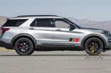 Load image into Gallery viewer, Retro Stripes Black Grey Red Graphics For Ford Explorer decals