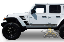 Load image into Gallery viewer, Rocket Stripes Graphics Kit Vinyl Decal Compatible with Jeep JL Wrangler 4 Door 2018-Present
