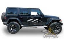 Load image into Gallery viewer, Scratches Side Graphics Kit Vinyl Decal Compatible with Jeep JL Wrangler 2018-Present