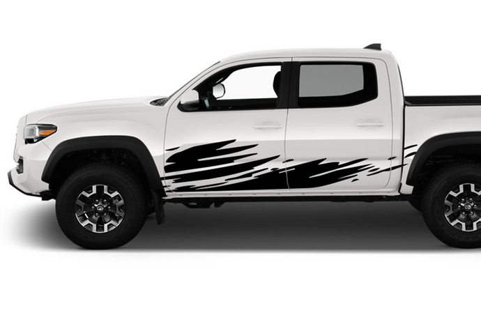 Shred Bed Graphics Vinyl Decal Compatible with Toyota Tacoma Double Cab