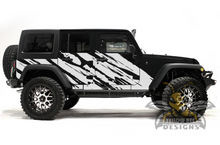 Load image into Gallery viewer, Shred Wrap Graphics Kit Vinyl Decal Compatible with Jeep JL Wrangler 4 Door 2018-Present