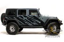 Load image into Gallery viewer, Shred Wrap Graphics Kit Vinyl Decal Compatible with Jeep JL Wrangler 4 Door 2018-Present