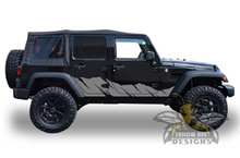 Load image into Gallery viewer, Shred Graphics Kit Vinyl Decal Compatible with Jeep JL Wrangler 4 Door 2018-Present