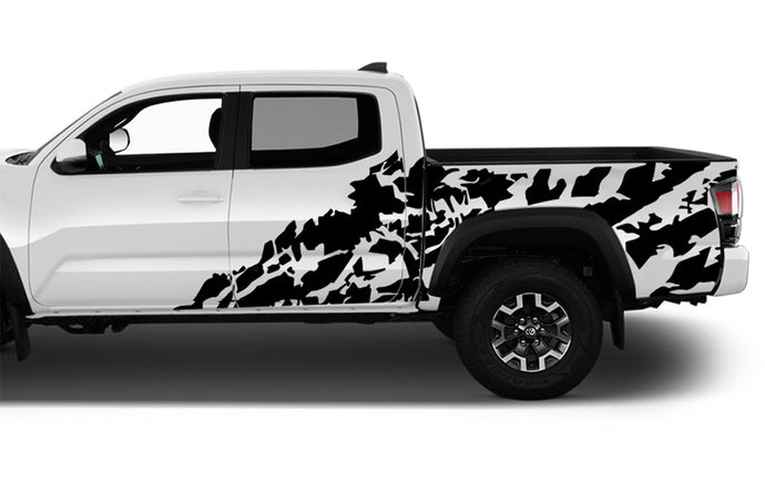 Side Doors Chaos Graphics Decals Vinyl Compatible with Toyota Tacoma Double Cab